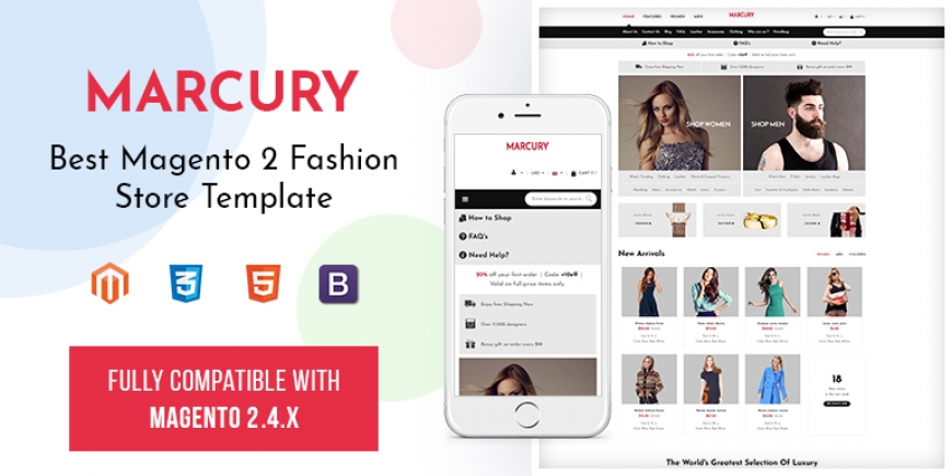 SM Marcury - Multipurpose Responsive Magento 2 Theme