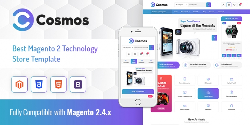 SM Cosmos - Hitech Store Magento 2 Theme