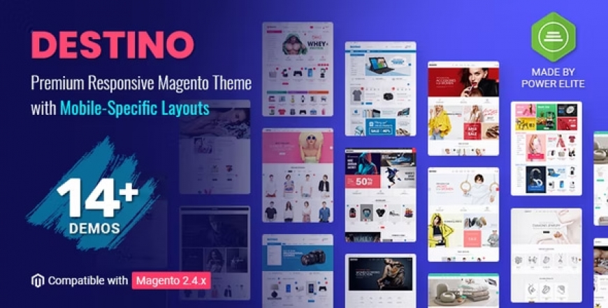 Destino - Premium Responsive Magento 2 Theme with Mobile-Specific Layouts
