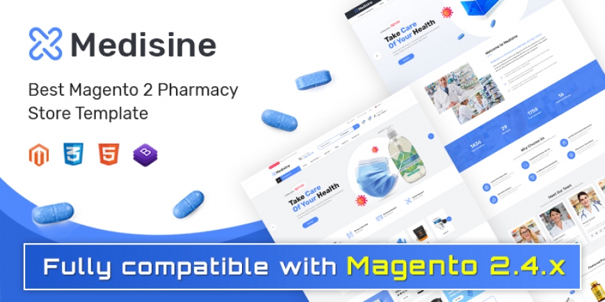 SM Medisine - Drug and Medical Store Magento 2 Theme