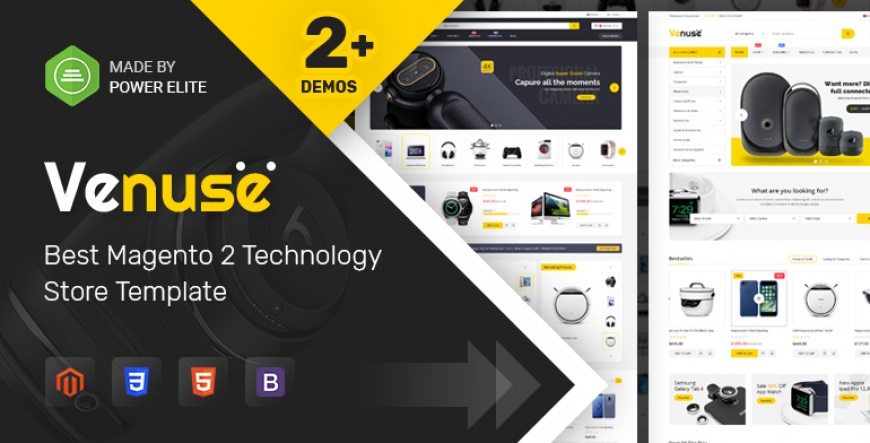 SM Venuse - Responsive Hitech/Digital Magento 2 Store Theme