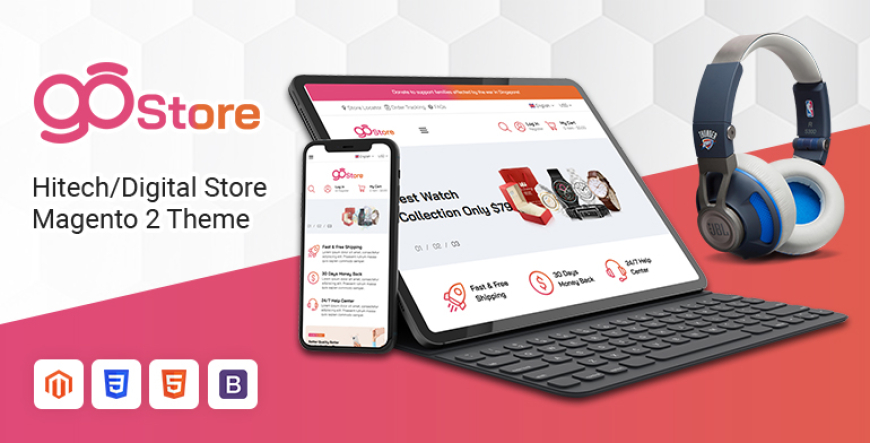 SM GoStore - Hitech/Digital Store Magento 2 Theme