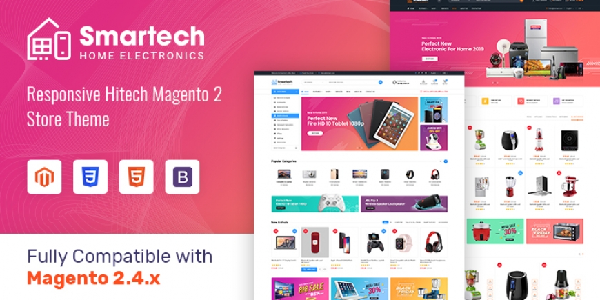 SM Smartech - Responsive MultiPurpose Magento 2 Theme