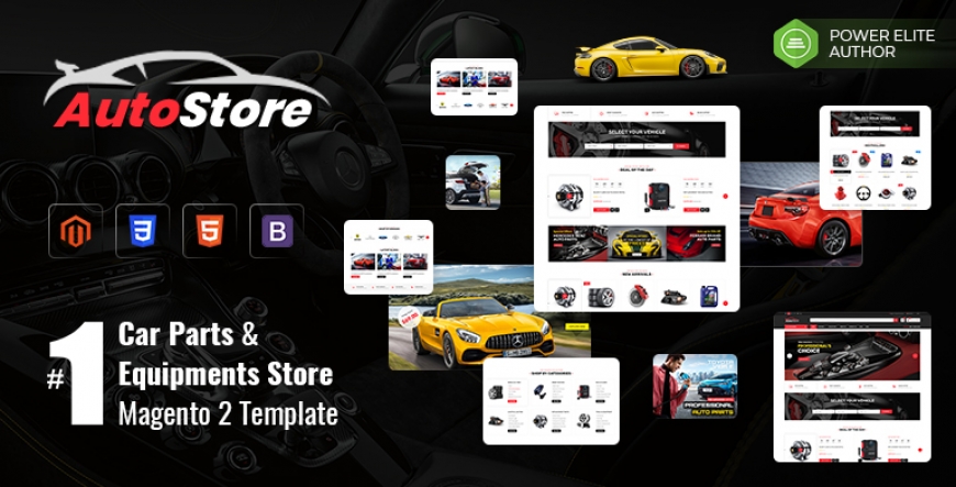 AutoStore - Auto Parts and Equipment Magento 2 Theme with Attributes Search Module
